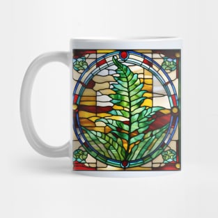 Fern Leaf Stained Glass Mug